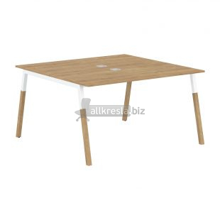 ФОРТА Стол FWST 1313 Дуб Гамильтон/Белый-Бук 1380х1370х733 (forta) ФОРТА Стол FWST 1313 Дуб Гамильтон/Белый-Бук 1380х1370х733 (forta)