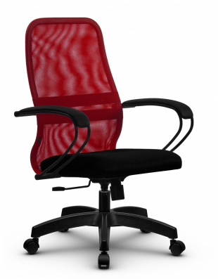 Кресло SU-CK130-8/подл.100/осн.001 - Красный/Черный