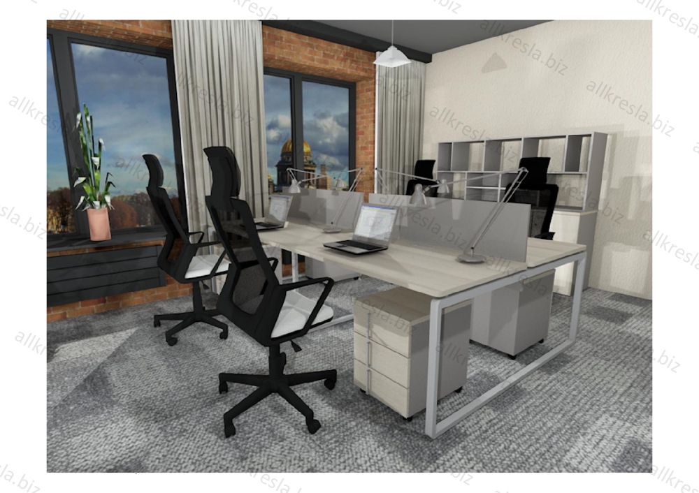 Дизайн проект 000008 - Расстановка мебели в офисе