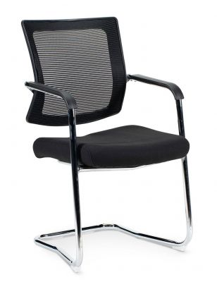 Кресло офисное / Вельд CF    / хром / черная сетка / черная ткань
