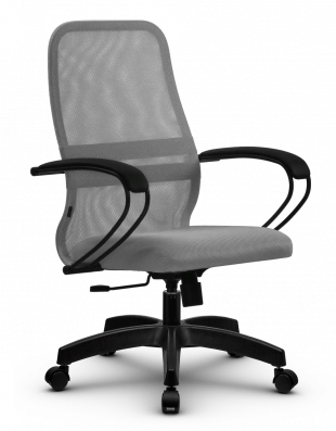 Кресло SU-CK130-8/подл.100/осн.001 - Светло-серый/Светло-серый