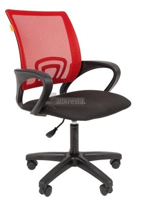 Офисное кресло Chairman 696 LT - Сетчатая многослойная ткань красная / Сетчатая многослойная ткань черная