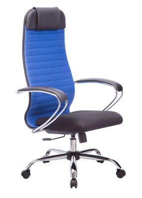 Офисное кресло Kaori/Каори NEW CH (к23) - сетчатая ткань синяя/черная