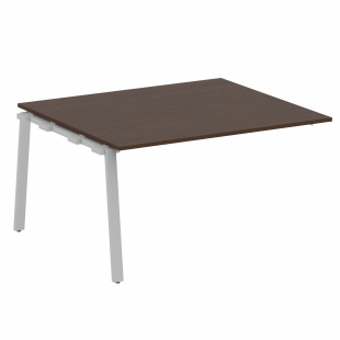 Metal System Проходной элемент перег. стола на А-образном м/к БА.ППРГ-3 Венге/Серый металл 1400*1235*750