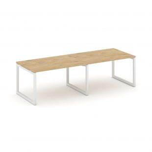 Стайл Проджект Стол переговорный SN-5O.SPRG-013.3 Тиквуд Светлый/Металл Белый 2760*980*750 (style project) Стайл Проджект Стол переговорный SN-5O.SPRG-013.3 Тиквуд Светлый/Металл Белый 2760*980*750 (style project)