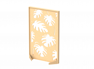 FO Перегородка с декором  "Пальмы" 80х40х140 (43 Карибский песок)