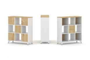 Стайл Проджект Набор стеллажа 1 сторон., 3 яр. SN.NS-331 Белый/Тиквуд Светлый/Металл Белый 1121*400*1248 (style project) Стайл Проджект Набор стеллажа 1 сторон., 3 яр. SN.NS-331 Белый/Тиквуд Светлый/Металл Белый 1121*400*1248 (style project)