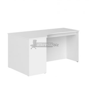 СИМПЛ Стол эргономичный SE-1600(L) Белый 1600х900х760 (simple)