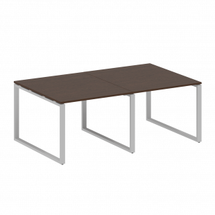 Metal System Перег. стол (2 столешницы) на О-образном м/к БО.ПРГ-2.1 Венге/Серый металл 2000*1235*750