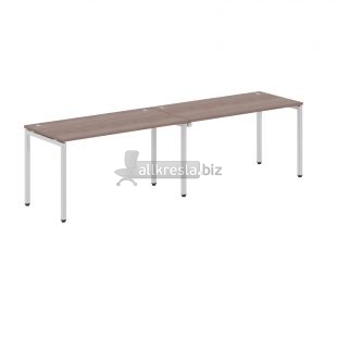 ИКСТЕН ЭС Стол 2-х местный XWST 2870 Дуб Сонома/Алюминий 2800х700х750 (xten-s)