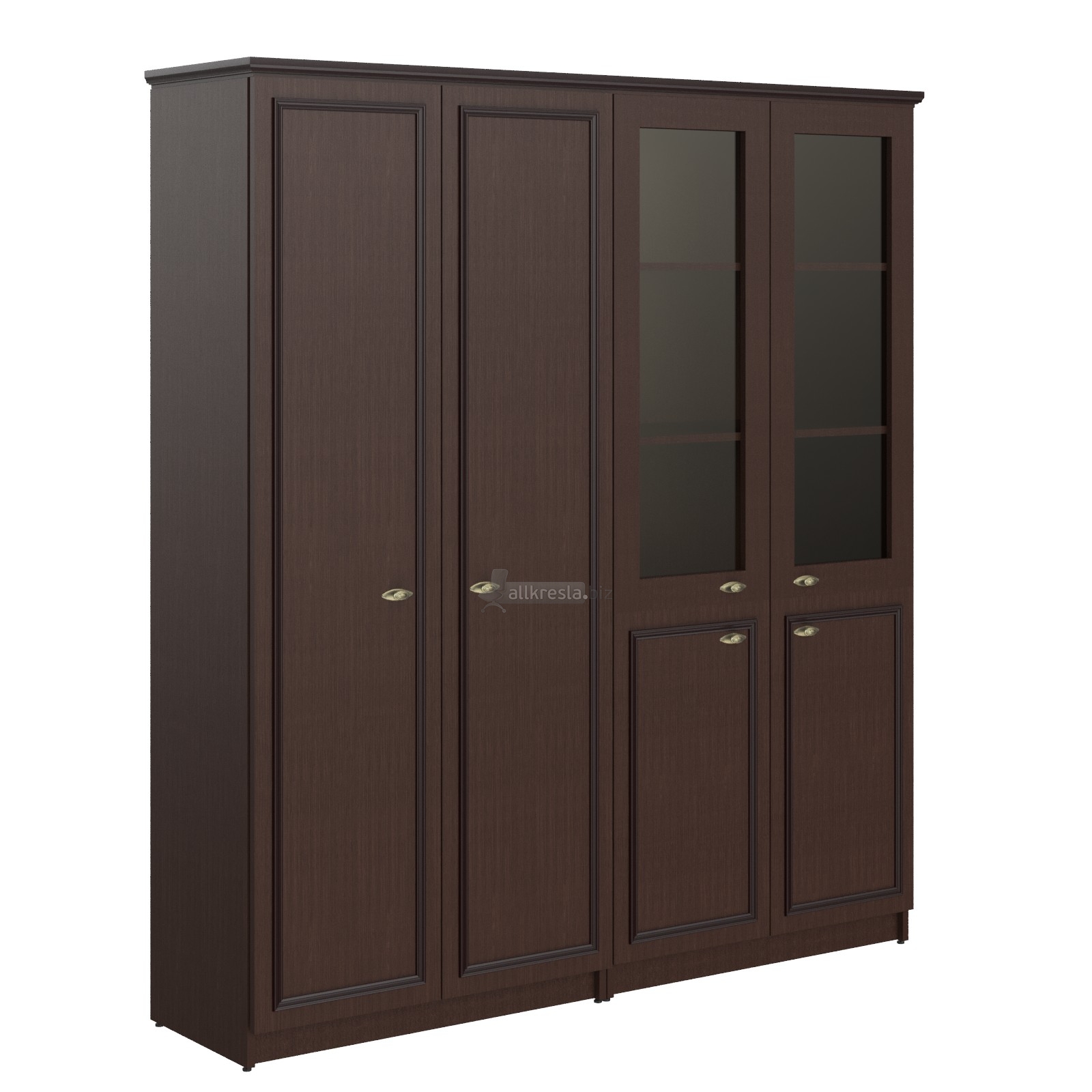 Шкаф высокий 2-х секционный гардероб с комбинированным RHC 180.6 Орех Даллас 1808х466х2023