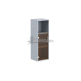 IMAGO Шкаф колонка с малой стеклянной дверью СУ-2.2 Металлик