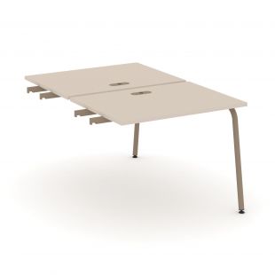 Estetica Двойной стол приставка к опорным тумбам ES.D.SPR-1-LK Капучино/Латте металл 980*1500*750