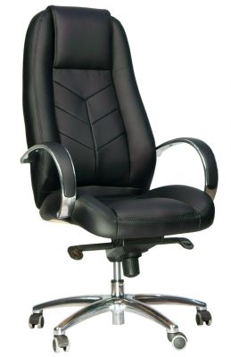 Офисное кресло EvP Drift Full AL M кожа черный