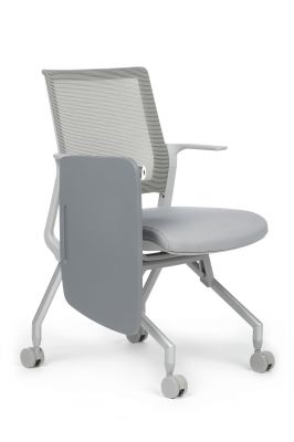 Кресло Moby D2002T Серый пластик спюпитром/Серая ткань