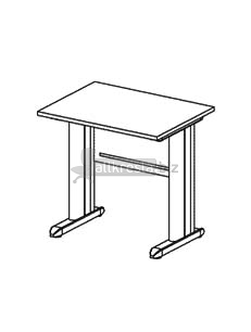Купить эрго rus стол письменный на металлокаркасе глубина - 600 мм ем-103 (800х600х760)