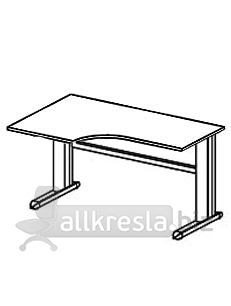 Купить эрго rus стол письменный на металлокаркасе с приставными сторонами 60 см ем121l (1400х900х760)