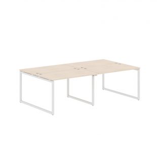 Стол 4-х местный XQWST 2414 Бук Тиара/Белый 2400х1406х750 (xten-q) Стол 4-х местный XQWST 2414 Бук Тиара/Белый 2400х1406х750 (xten-q)