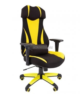 Офисное кресло Chairman game 14 ткань черн./желт.