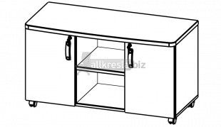 Купить берлин rus сервисная тумба для копировальной техники тс-120 (120х40х68)