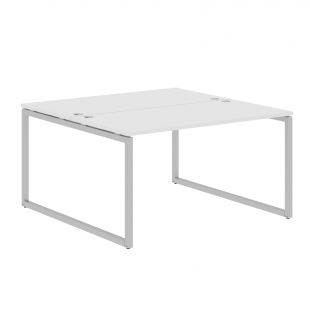 Стол 2-х местный XQWST 1414 Белый/Алюминий 1400х1406х750 (xten-q) Стол 2-х местный XQWST 1414 Белый/Алюминий 1400х1406х750 (xten-q)