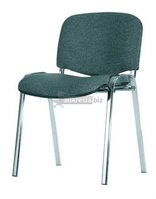 ИСО Хром хромированный стул (от 3 шт.) - Ткань серая