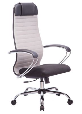 Офисное кресло Kaori/Каори NEW CH (к23) - сетчатая ткань светло-серая/черная