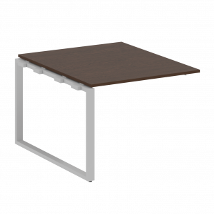Metal System Проходной элемент перег. стола на О-образном м/к БО.ППРГ-1 Венге/Серый металл 1000*1235*750