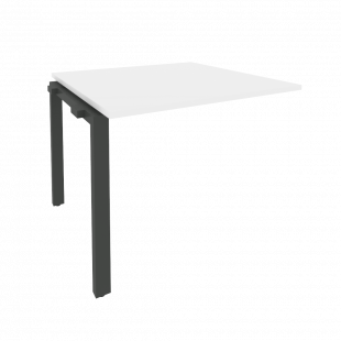 Onix Проходной наборный элемент переговорного стола O.MP-NPRG-1 Белый бриллиант/Антрацит металл 980*980*750
