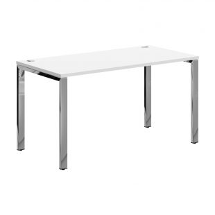 Купить xten gloss стол прямой xgst 147.1 белый/нержавеющая сталь 1400х700х750