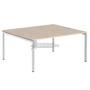 ИКСТЕН ЭС Стол 2-х местный XWST 1614 Бук Тиара/Алюминий 1600х1400х750 (xten-s) ИКСТЕН ЭС Стол 2-х местный XWST 1614 Бук Тиара/Алюминий 1600х1400х750 (xten-s)
