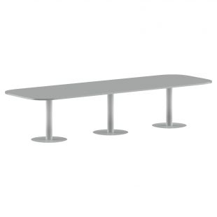 IMAGO Конференц стол ПРГ-7 Металлик/Алюминий 3600х1200х750