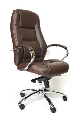 Офисное кресло EvP Kron M кожа коричневый