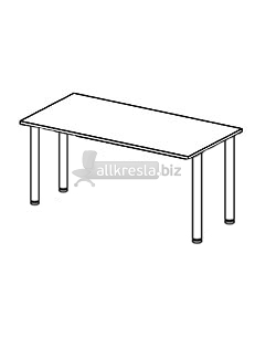 Купить эрго rus стол письменный на п-образном каркасе (труба круглого сечения d=40 мм) глубина - 80 см еr02.0911 (1600х800х760)