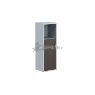 IMAGO Шкаф колонка с глухой малой дверью СУ-2.1(L) Венге Магия/Металлик