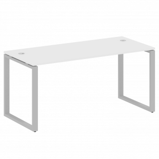 Metal System Стол письменный на О-образном м/к БО.СП-4 Белый/Серый металл 1600*720*750