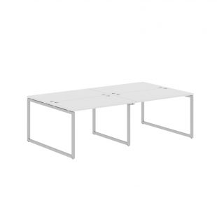 Стол 4-х местный XQWST 2414 Белый/Алюминий 2400х1406х750 (xten-q) Стол 4-х местный XQWST 2414 Белый/Алюминий 2400х1406х750 (xten-q)