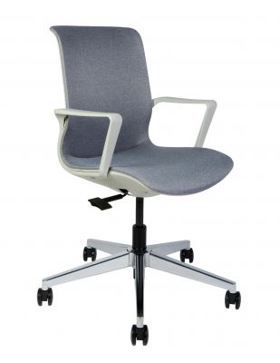 Кресло офисное / Некст / серая ткань/ cветло серый пластик