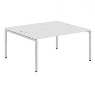 Стол 2-х местный XWST 1614 Белый/Алюминий 1600х1400х750 (xten-s) Стол 2-х местный XWST 1614 Белый/Алюминий 1600х1400х750 (xten-s)