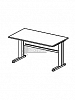 Купить эрго rus стол письменный на металлокаркасе глубина - 800 мм ем-113 (1400х800х760)