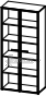 Купить аккорд rus модуль шкафа-витрины стекло сатин 49н032.222м (898х430х1982)
