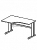 Купить эрго rus стол письменный на металлокаркасе с приставными сторонами 60 см ем121l (1400х900х760)