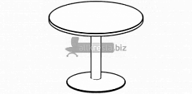 Купить берлин rus конференц стол круглый на опоре с основанием диаметр основания опоры d=500 d=700 кскб 100 d=500 (100х100х74)