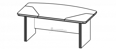 Купить берлин rus стол руководителя прямой ср.в 20 (200х100х76)