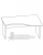 Купить эрго rus стол с асимметричной столешницей на лдсп каркасе с приставной стороной 80 см са4-16r (1600х1100х760)