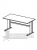 Купить эрго rus стол письменный на металлокаркасе глубина - 800 мм ем-115 (1600х800х760)