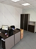 Офис на 3 рабочих места - цвет Венге-Серый. Мебель Имаго. 2 прямых столы, 1 стол угловой. Шкафы.