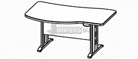 Купить берлин rus стол с брифинг-зоной на металлическом l-каркасе сбзм 160 l/r (160х100х74)