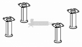 Купить берлин rus комплект цокольных опор (комплект 4 шт.) опора цокольная (о.120/4)