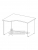 Купить эрго rus стол с асимметричной столешницей на лдсп каркасе и царгой до пола, с приставной стороной 60 см са3-14lиу (1400х900х760)